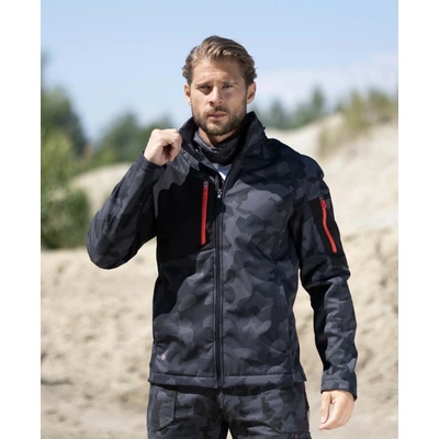 Ardon H6696 softshellová bunda CREATRON CAMO čierna