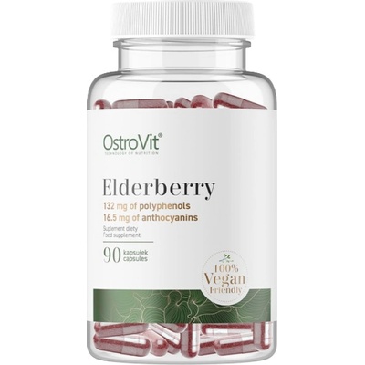 OstroVit Elderberry Extract 330 mg | Vege [90 капсули]
