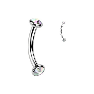 Šperky4U piercing do obočí titan TIT1381-AB
