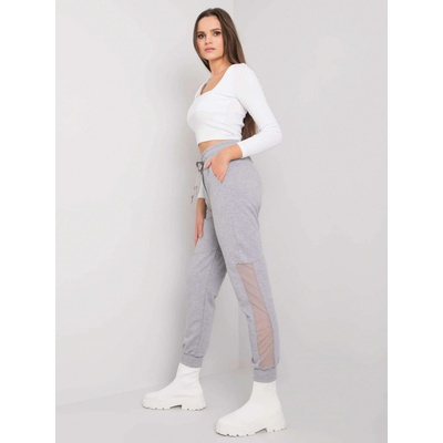 Relevance tepláky susan s průsvitnou vsadkou rv-dr-6896.48p-grey