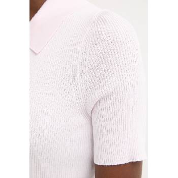 BOSS тениска с яка дамска от вискоза Feskus (50563150)