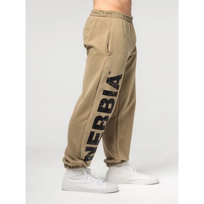 Nebbia Volné baggy tepláky s kapsami GYM BRO 365