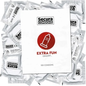 Secura 100 бр. Релефни презервативи Secura Extra Fun 100