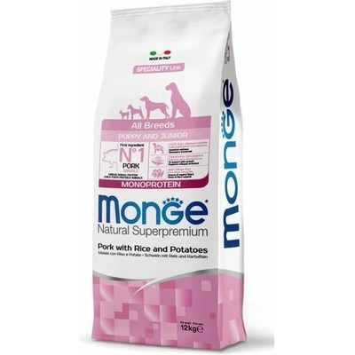 Monge Natural Superpremium All Breeds Puppy monoprotein vepřové & rýže & brambory 12 kg
