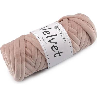 Příze Marshmallow silná Velvet Ø10 mm 500 g Varianta: 9 (031) pudrovobéžová, Balení: 1 ks