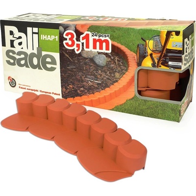 Palisáda Prosperplast HAPPY GRASS 7cm x 3,1m terakota, 24 ks