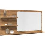 vidaXL Огледален шкаф за баня Artisan Oak 90x11x45 cm (856263)