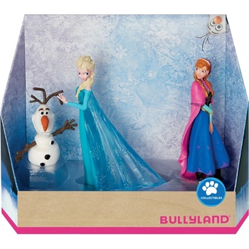 BULLYLAND Комплект с колекционерски фигурки, Walt Disney, Bullyland, Disney 100 Platinum Frozen, 3бр