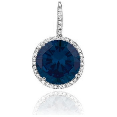 JVD Dámský stříbrný přívěsek se safírem SVLP0471SH2M200¨