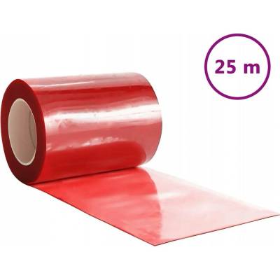 zahrada-XL Závěs do dveří červený 300 mm x 2,6 mm 25 m PVC