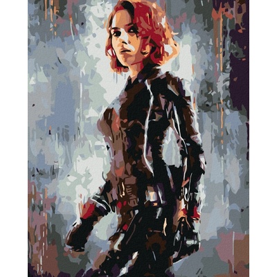 zuty Malování podle čísel Avengers Black Widow II 80 x 100 cm vypnuté plátno na rám
