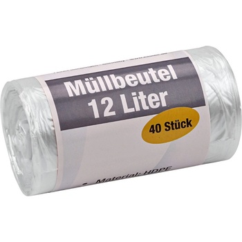 KesTek Pytle na odpadky 12 l 10µm 40 ks průsvitné