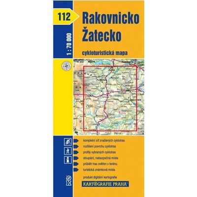Cykloturistická mapa č. 112 Rakovnicko Žatecko 1 : 70 tis.