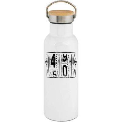 123TRIKO termoska Padesátka na tachometru, černý tisk 500 ml narozeniny