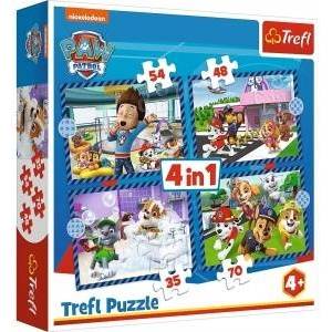 Trefl Puzzle - 4 in 1 - Dog matters - Paw Patrol - Trefl 34650