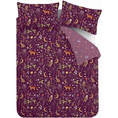 Catherine Lansfield Лилаво единично спално бельо 135x200 cm Enchanted Twilight - Catherine Lansfield (BD/57733/W/SQS/PLU)