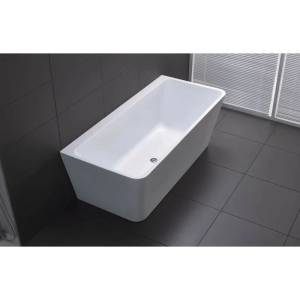Inter Ceramic Свободностояща вана Inter Ceramic бял акрил 170x73.5 см, закрепена към стената, BTW (LB1737)