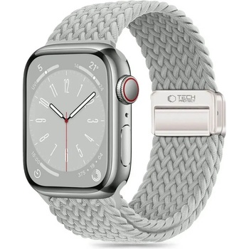 Tech-Protect Текстилна каишка за Apple Watch 38мм, 40мм, 41мм, 42мм (2024) - Tech-Protect Nylonmag Band (сив) (THP4208)