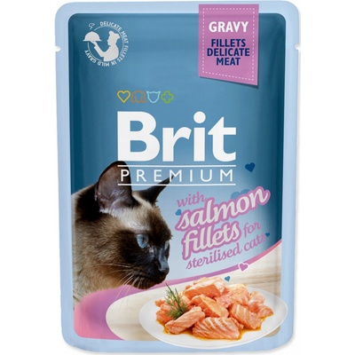 Brit Premium Cat Delicate Fillets in Gravy Salmon 85 g
