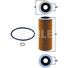 Olejový filtr MAHLE OX 368D1
