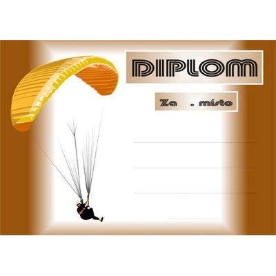 VIZINGR Paragliding diplom A4 č.1