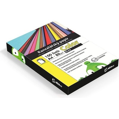 Alza Color A4 žlutý 80g 100 listů