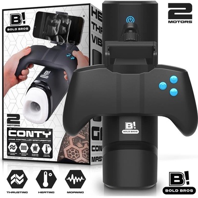Bald Bros Conty Game Controller Masturbator Thrusting, Vibrating, Heating & Moaning