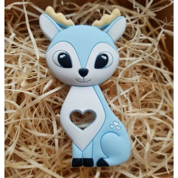 Kidi Love hrýzatko silikón Bambi 9cm blue