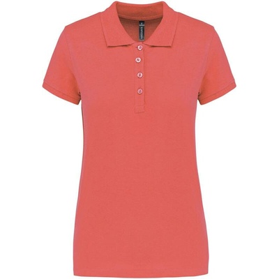 Kariban K255 Dámske piqué polo červená True Coral