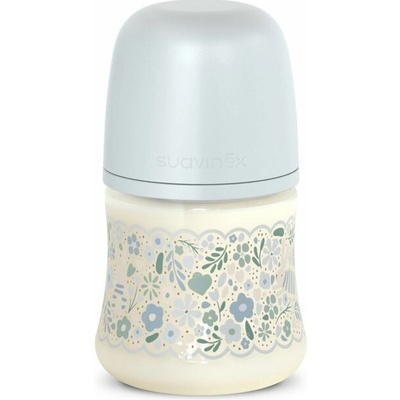 Suavinex Kojenecká láhev Wonderland fyziol průtok S modrý květ 150 ml