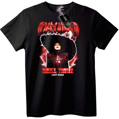 NOONEBRAND Тениска Lady Gaga MAYHEM Ball Tour - S, Black