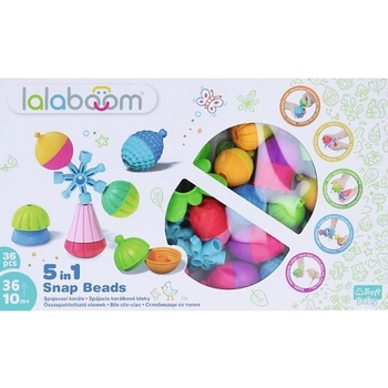 Trefl Lalaboom - Комплект свързващи мъниста блокове - 36 части (61870)