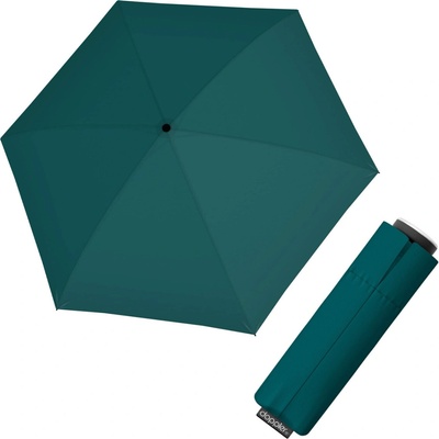 Doppler Mini Fiber Compact dámsky skladací dáždnik teal petrol