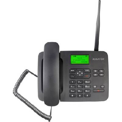 ALIGATOR T100 Stolní telefon na simkartu Black
