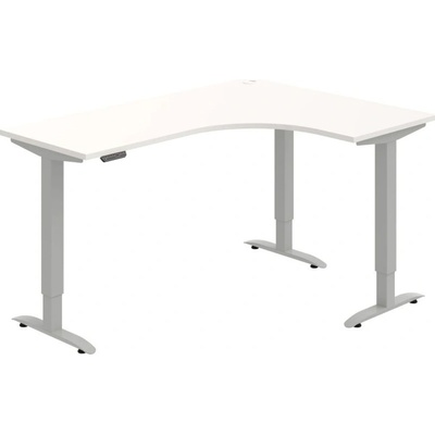 HOBIS OFFICE PRO trigon elektr.stavitelný stůl paměť.ovlad. - MST 2M 60 L, bílá