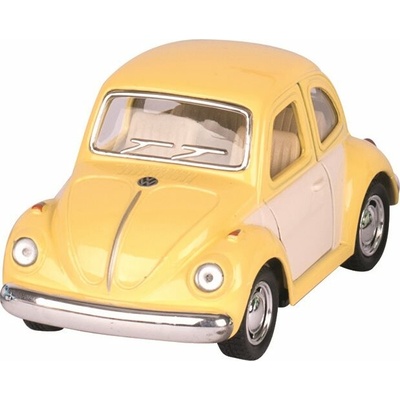 GOKI Volkswagen Chrobák klasik (1967) na spätné natiahnutie žltý
