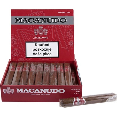 Macanudo Inspirado Red Toro 20 ks