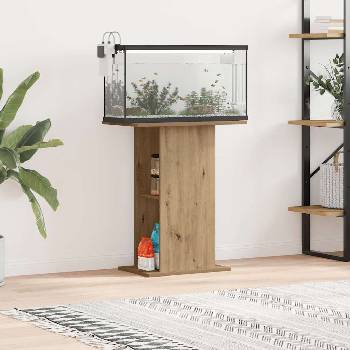 vidaXL Стойка за аквариум, дъб, 36x60, 5x72, 5 см, инженерно дърво (857289)