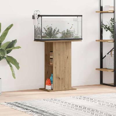 vidaXL Стойка за аквариум, дъб, 36x60, 5x72, 5 см, инженерно дърво (857289)