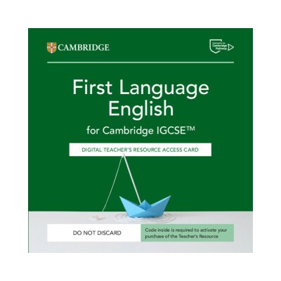 Cambridge IGCSE™ First Language English Digital Teacher's Resource Access Card