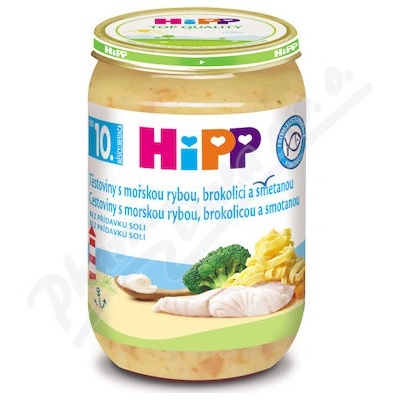 Hipp JUNIOR Těstoviny s rybou brokolicí a sme.220g