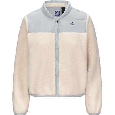 K-Way Дамско поларено яке K-Way Women's Bernardine 4.0 Orsetto Fleece jacket - Grey / Ecru (105-6884-0114)