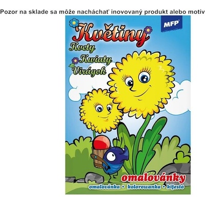 Omaľovánka A5 16 strán Kvety