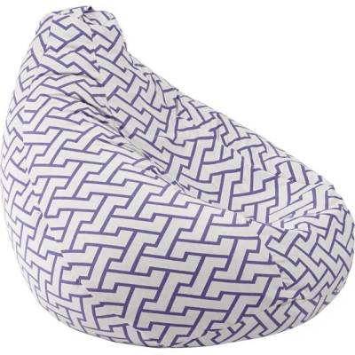 Pufrelax Пуф круша 320л. , Nirvana Grande, Zappity Purple, Перящ се калъф, Пълнеж от Полистиролни перли, Гама Premium