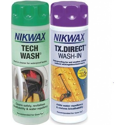 NIKWAX Tech Wash a impregnace TX.Direct Wash-In 300 + 300 ml – Sleviste.cz