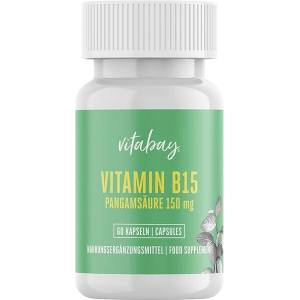 Vitabay Витамин В15 (пангамова киселина) 150 mg 60 капсули | Vitabay (VB1148 (LR3B))