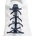 LOCK LACES Шнурове за обувки, тъмносини (LL5006)