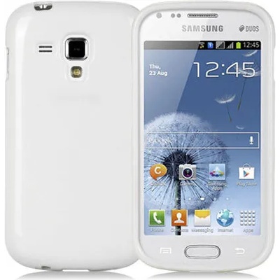 Samsung Galaxy S Duos S7562 Силиконов Калъф Бял + Протектор