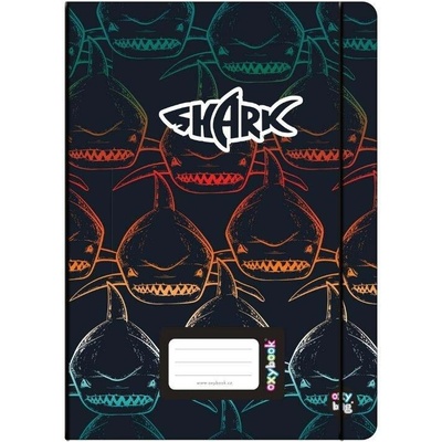 Karton P P Sešit PP Oxybook A5 Shark