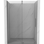 Mexen Velar плъзгаща се врата за душ 130 см, прозрачна, gun metal - 871-130-000-01-95 (871-130-000-01-95)